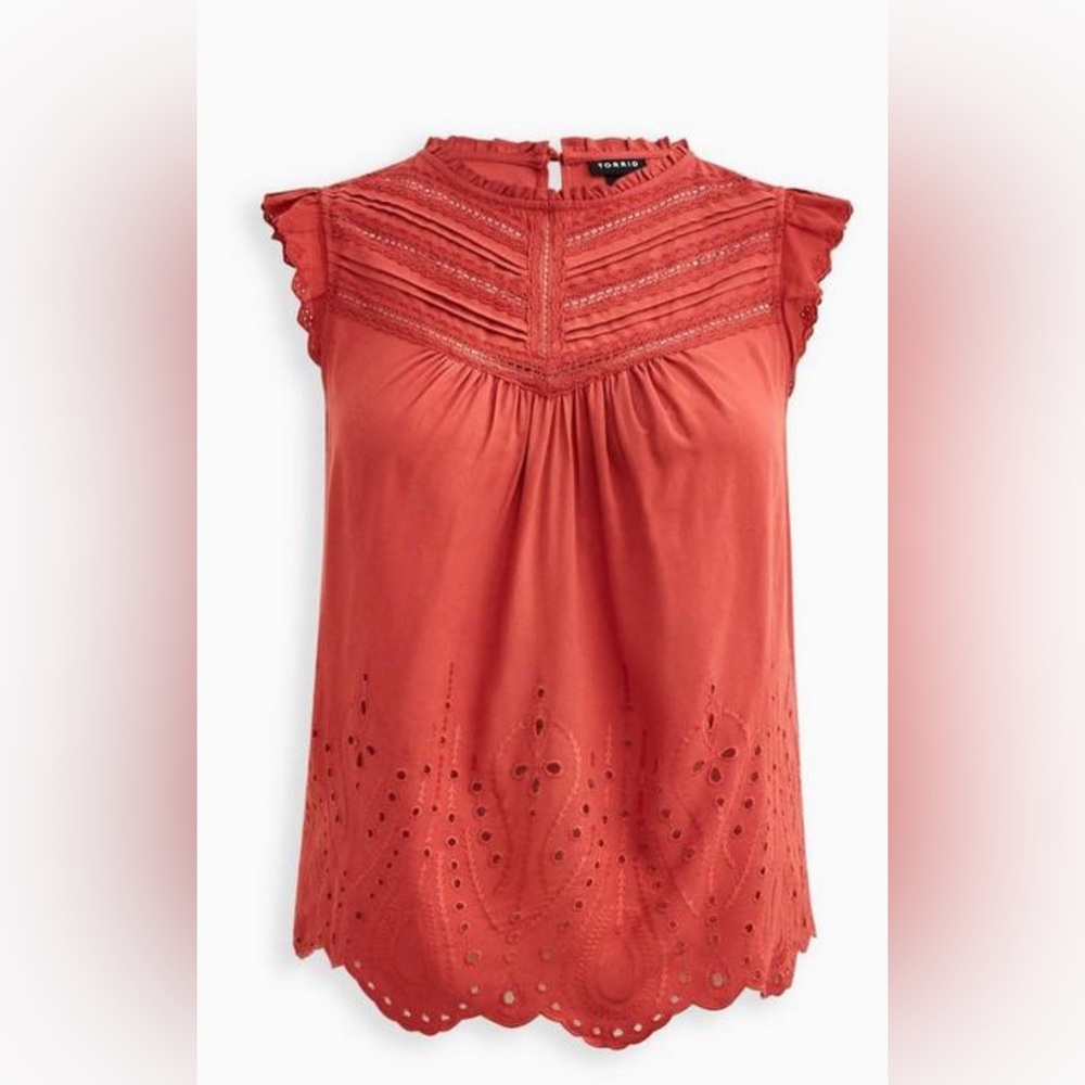 Torrid Pintuck Detail Top - Picture 4 of 9